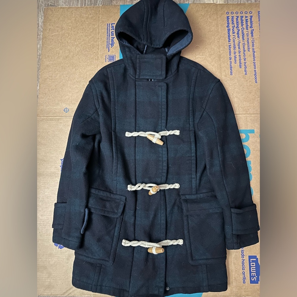 Abercrombie & Fitch Wool Black and Green Jacket. Size XS women